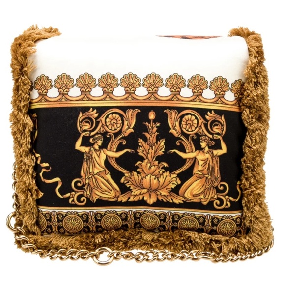 Versace Pillow Talk Silk Wild Leopard Shoulder Bag - Picture 7 of 13